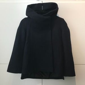 Zara Basics Dark Navy Fall Coat